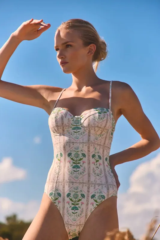 Underwire One-Piece Swimsuit made by Hunter Bell NYC