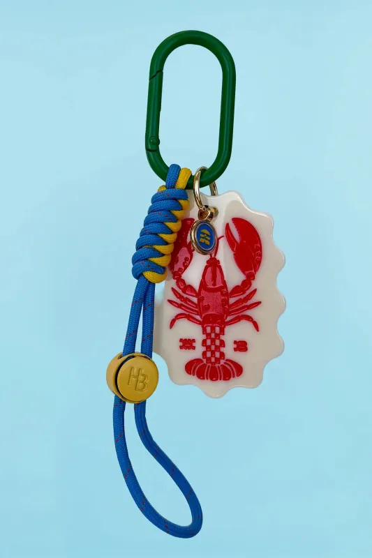 Lobster Bag Charm made by Hunter Bell NYC