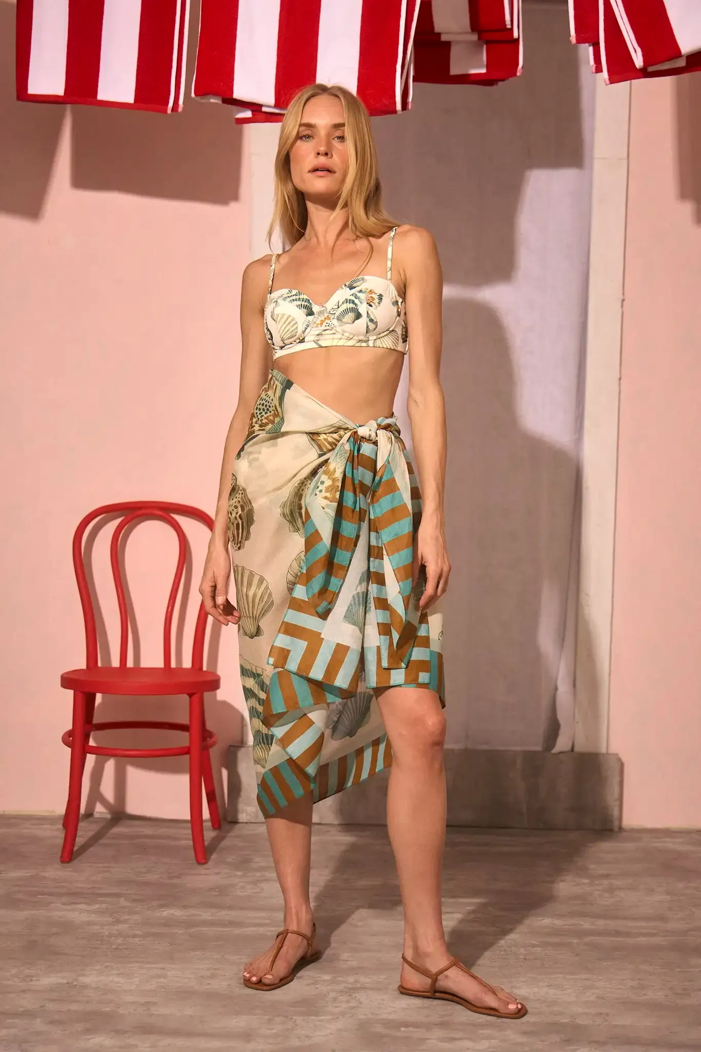 Sarong Cover Up sold by Hunter Bell NYC product image thumbnail 2