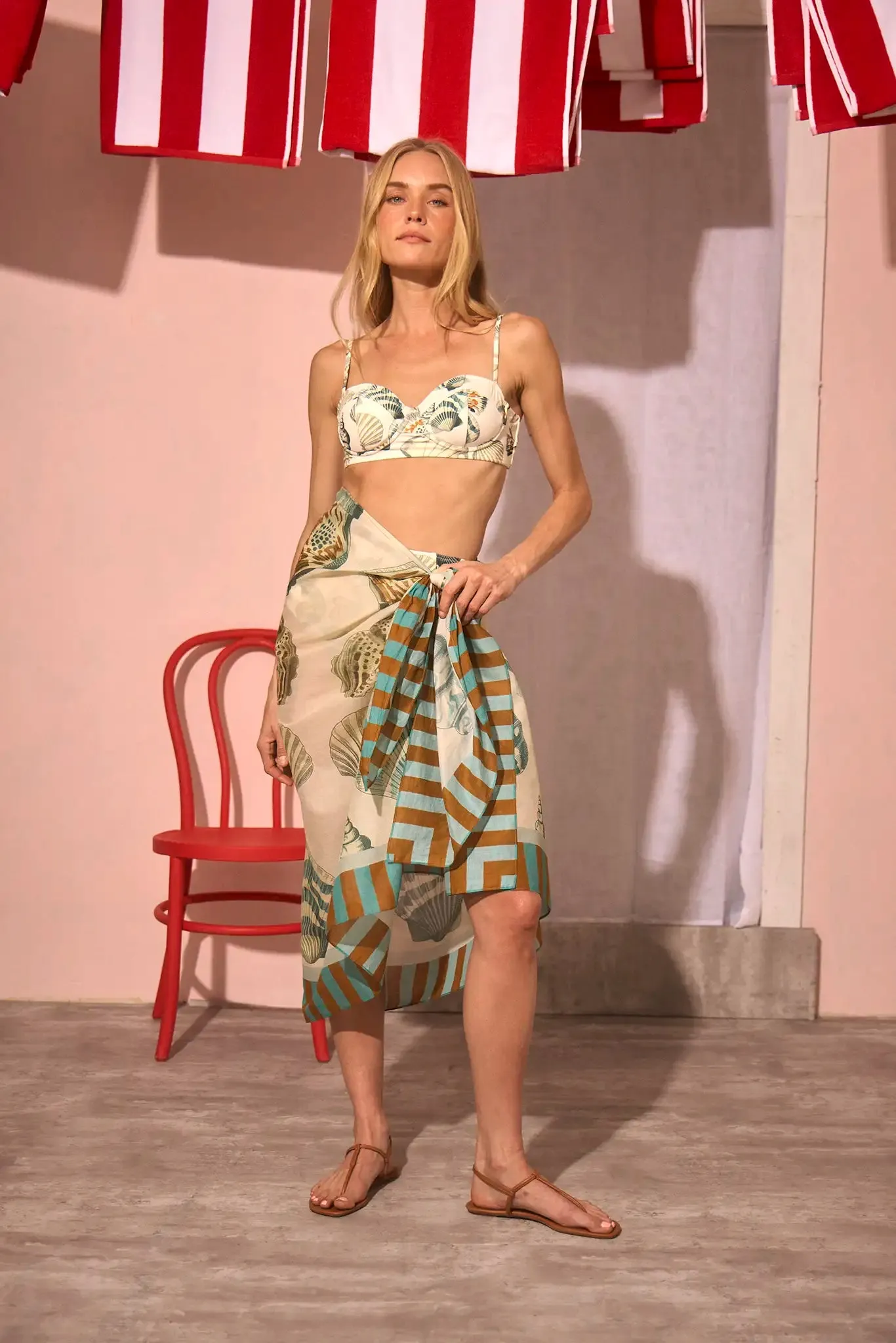 Sarong Cover Up sold by Hunter Bell NYC product image thumbnail 4