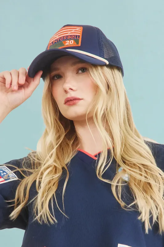 HB Athletic Club x Freya Trucker Hat made by Hunter Bell NYC