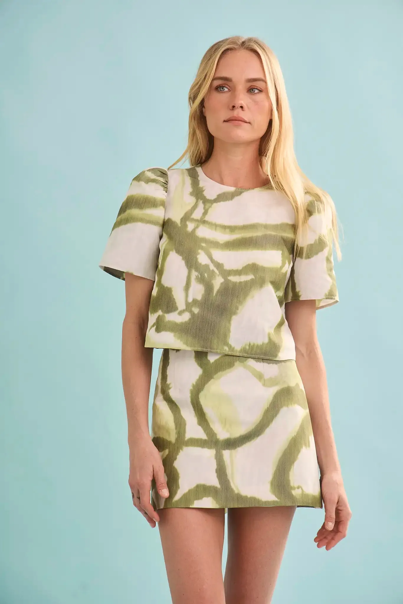 Britt Mini Skirt sold by Hunter Bell NYC product image thumbnail 3