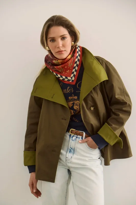 Howell Cropped Trench made by Hunter Bell NYC