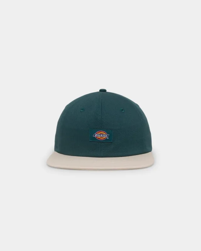 Dickies Classic Label Panelled Snapback Dark Lincoln Green sold by Culture Kings