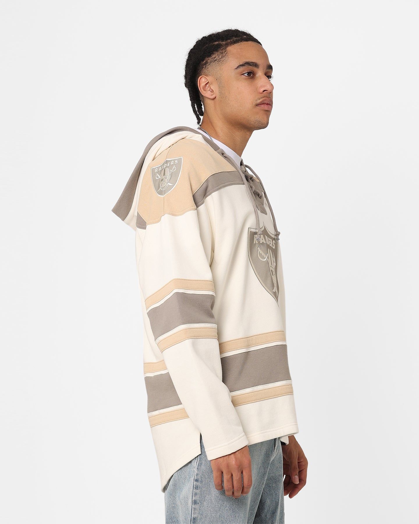 47 Brand Las Vegas Raiders Superior Lacer Hoodie Cream/Khaki sold by Culture Kings product image thumbnail 5
