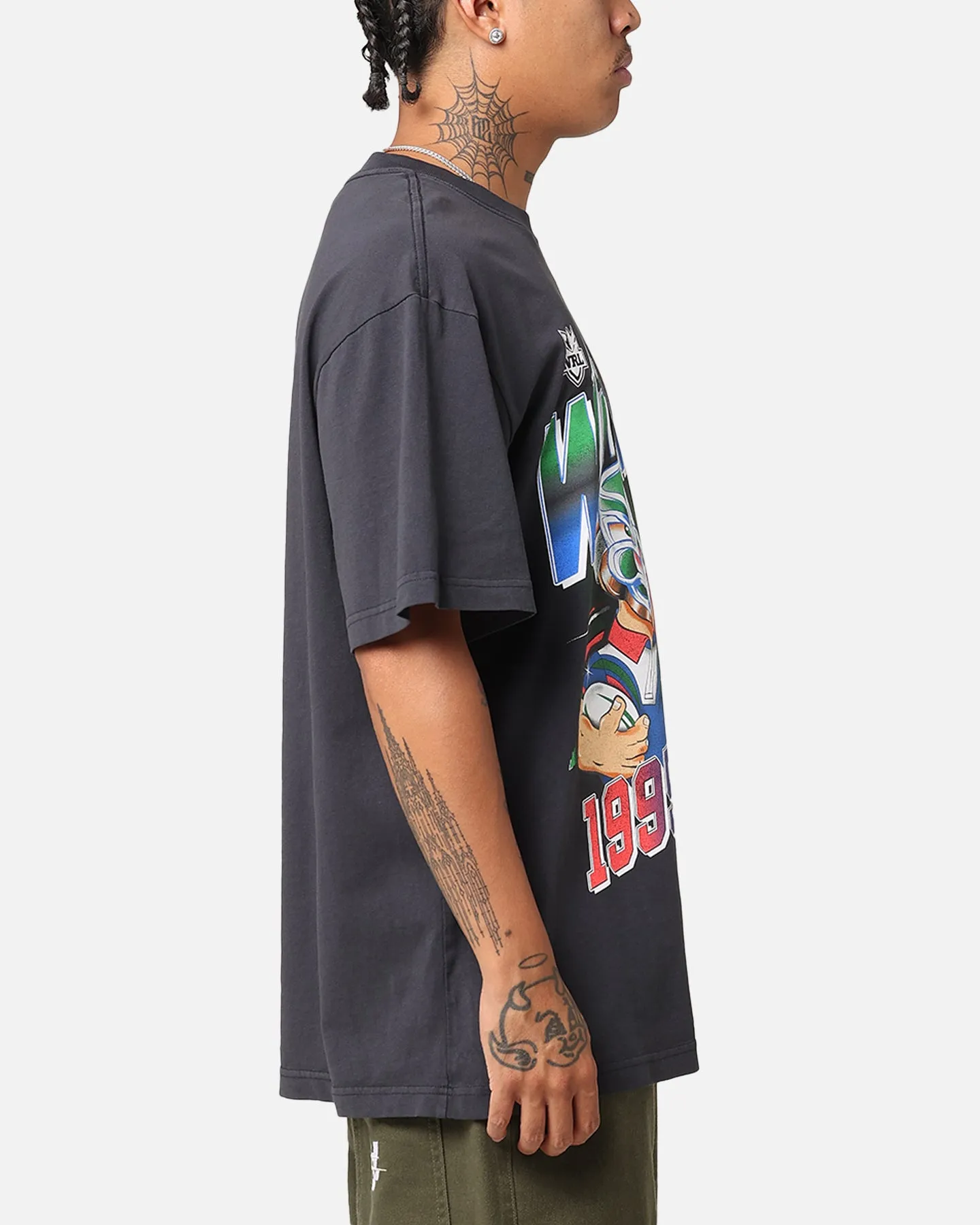 Mitchell & Ness Auckland Warriors 1995 Season T-Shirt Faded Black sold by Culture Kings product image thumbnail 5