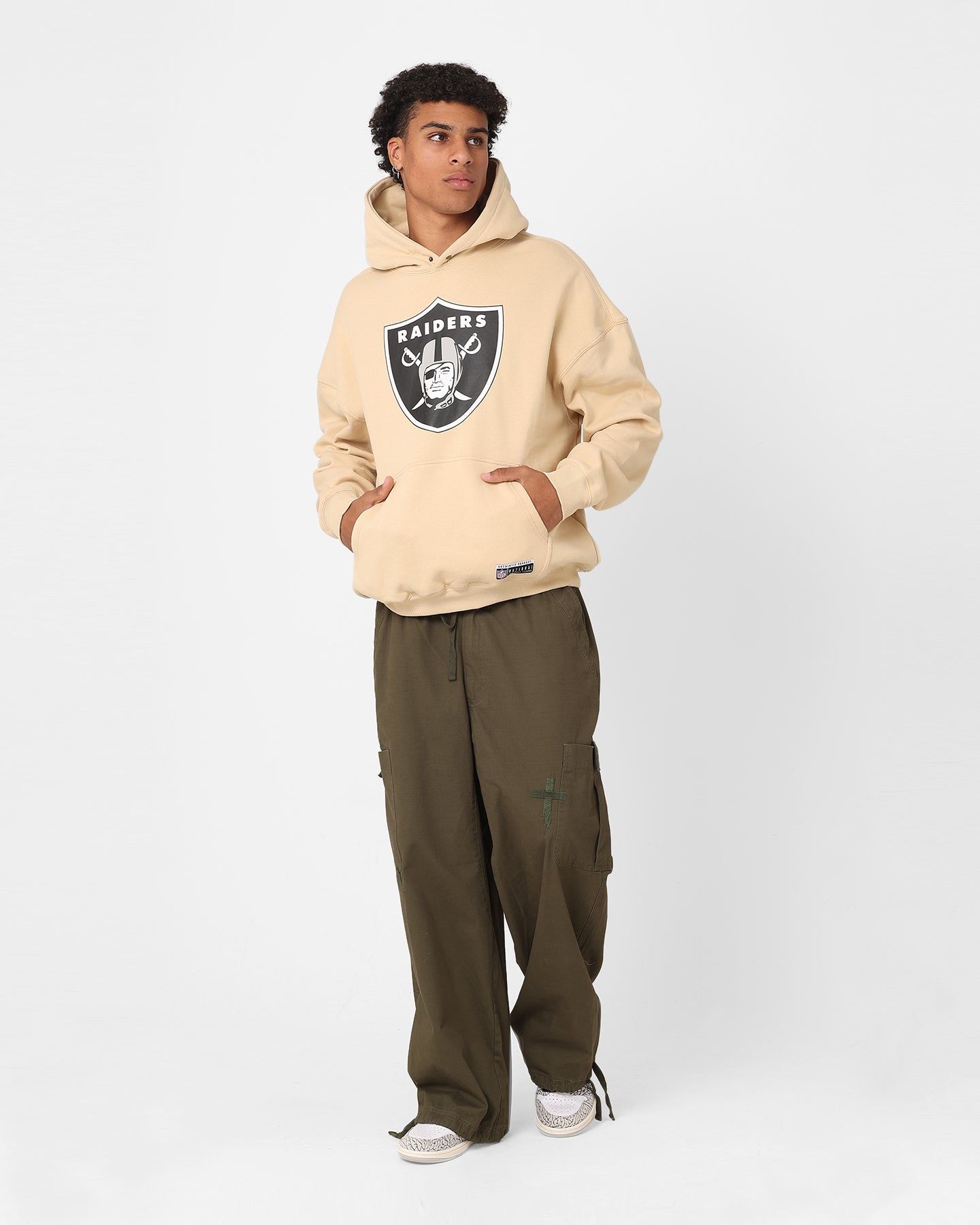 Majestic Athletic Las Vegas Raiders Core Nick Hoodie Pale Khaki sold by Culture Kings product image thumbnail 2