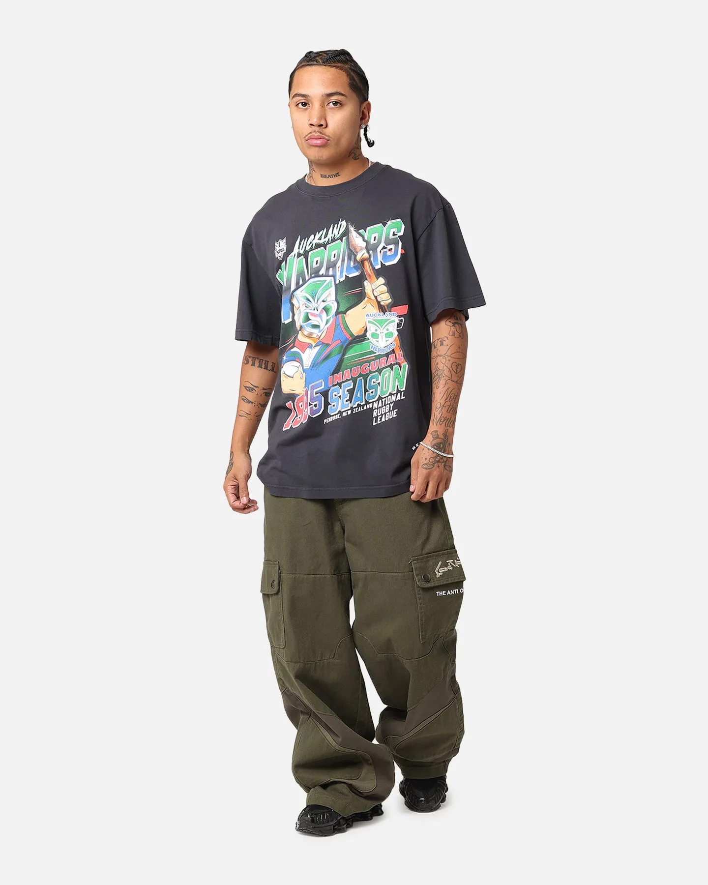 Mitchell & Ness Auckland Warriors 1995 Season T-Shirt Faded Black sold by Culture Kings product image thumbnail 2