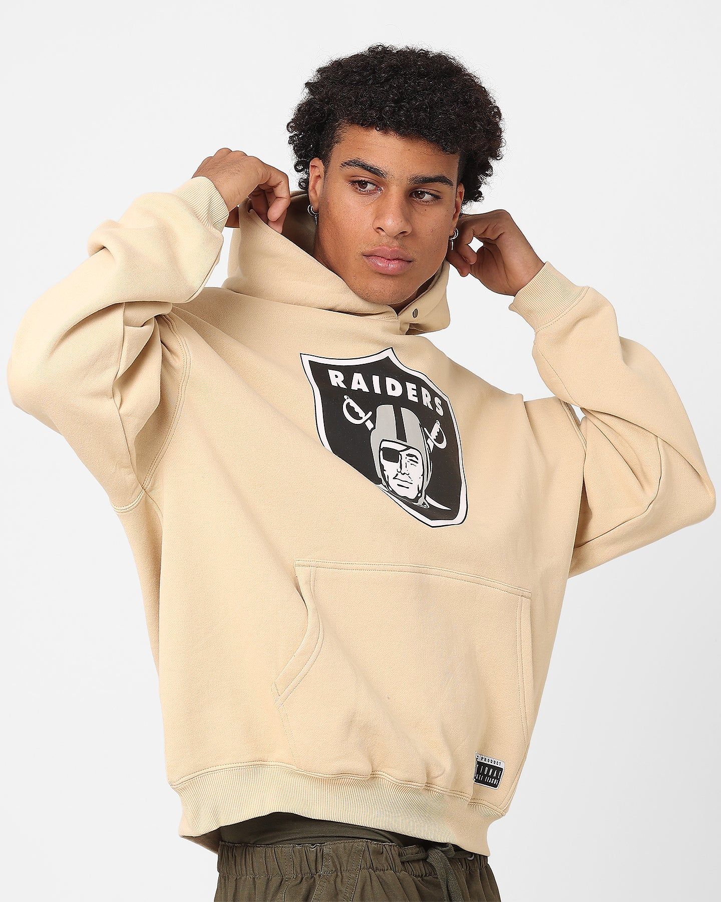 Majestic Athletic Las Vegas Raiders Core Nick Hoodie Pale Khaki sold by Culture Kings product image thumbnail 5