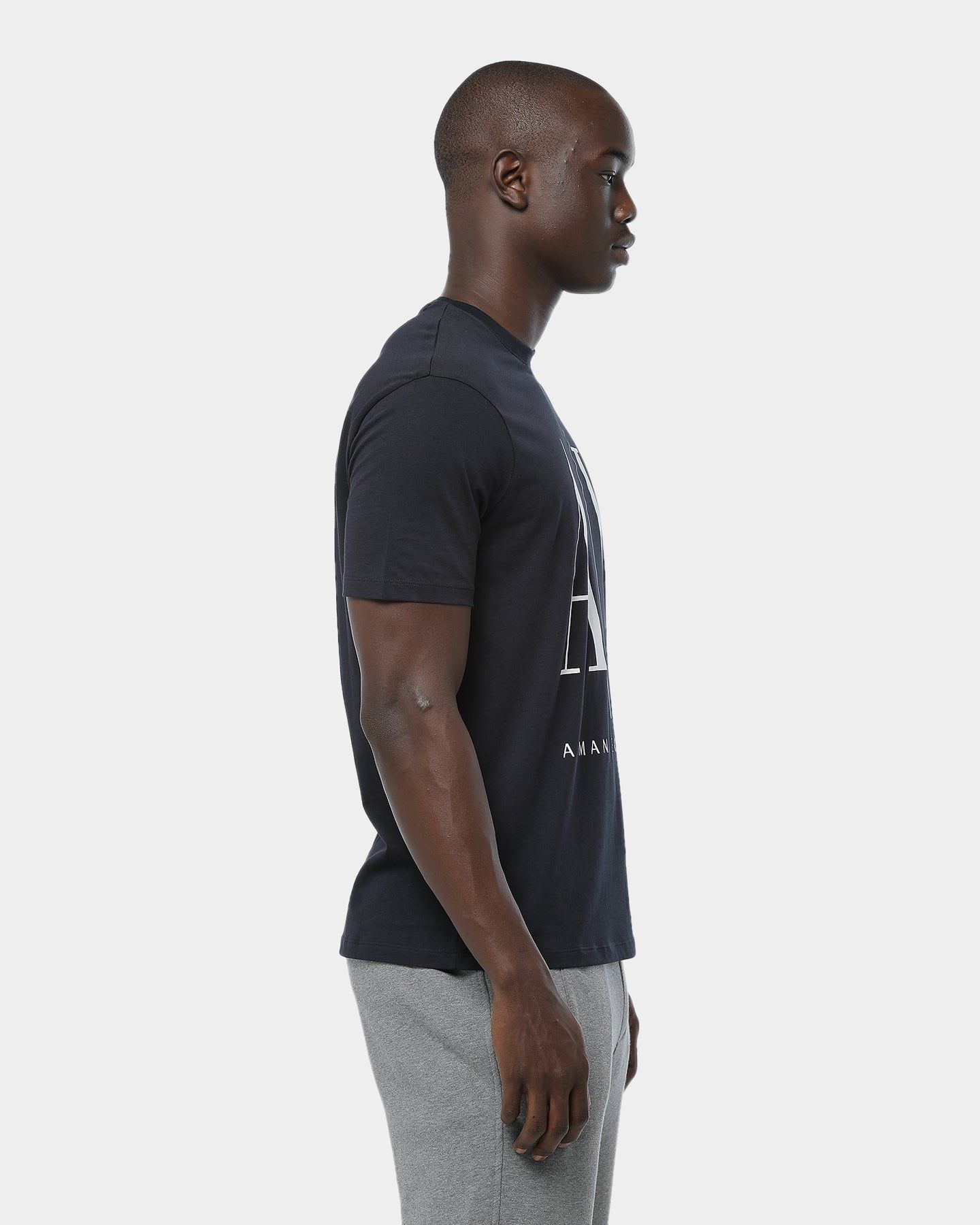 Armani Exchange Logo T-Shirt Navy sold by Culture Kings product image thumbnail 3