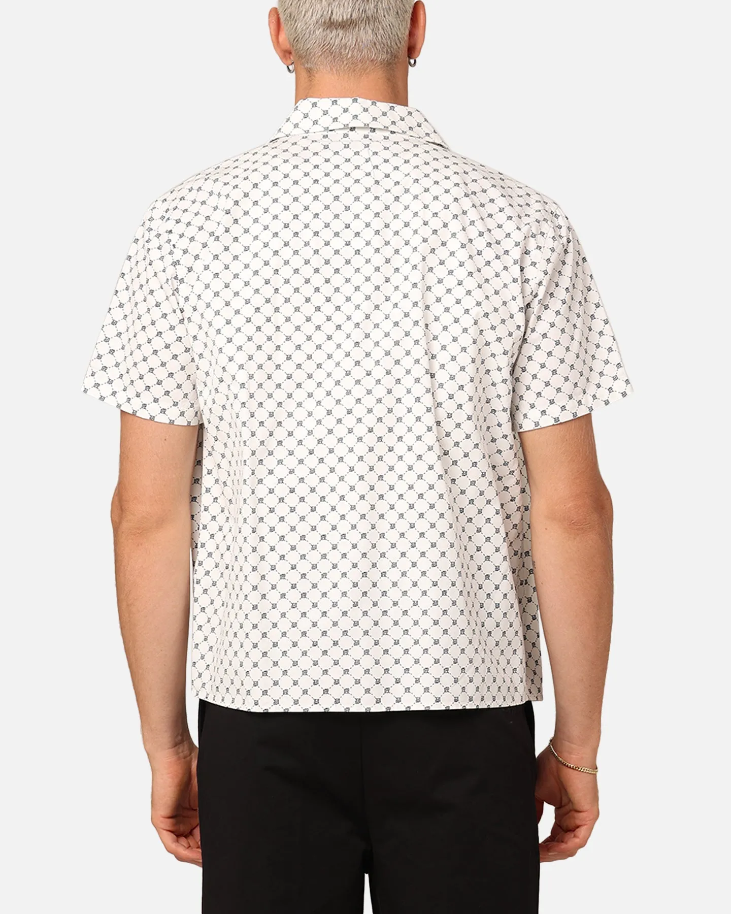 XXIII Daniel Cotton Button Up Shirt White/Navy sold by Culture Kings product image thumbnail 3
