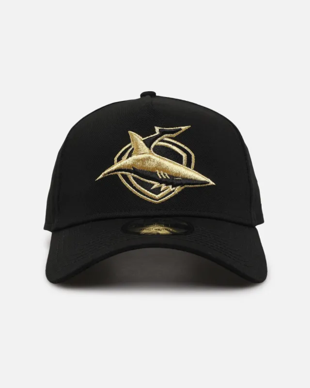 New Era Cronulla Sutherland Sharks 9FORTY A-Frame Snapback Black/Gold sold by Culture Kings