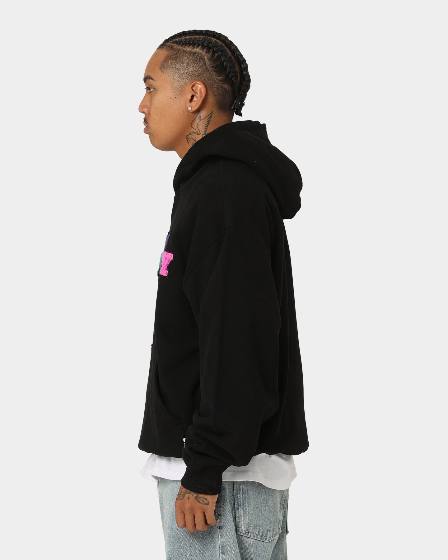 Playboy By CK Chenille Wordmark Hoodie Black sold by Culture Kings product image thumbnail 7