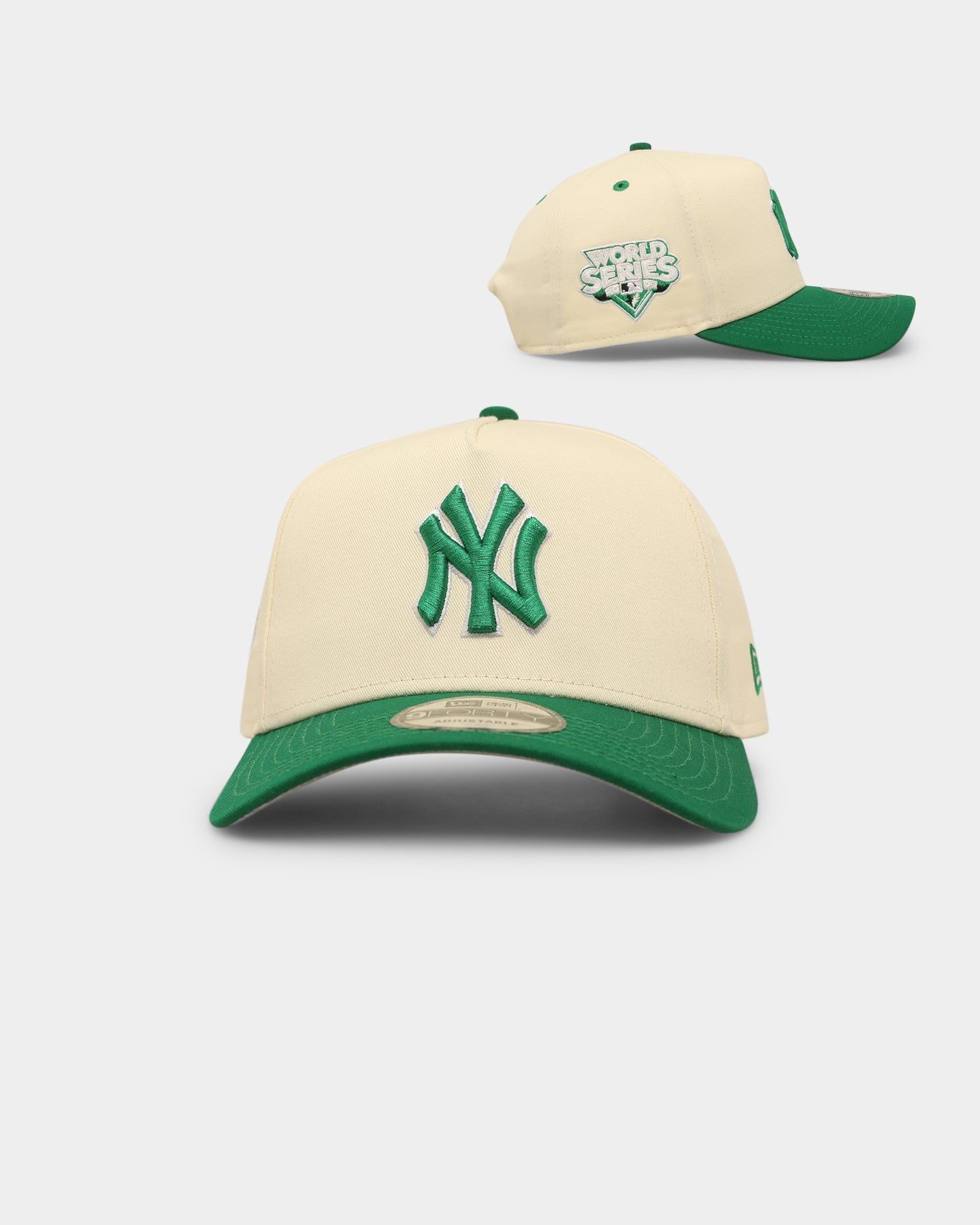 New Era New York Yankees 'Lucky Green' 9FORTY A-Frame Snapback Chrome White sold by Culture Kings