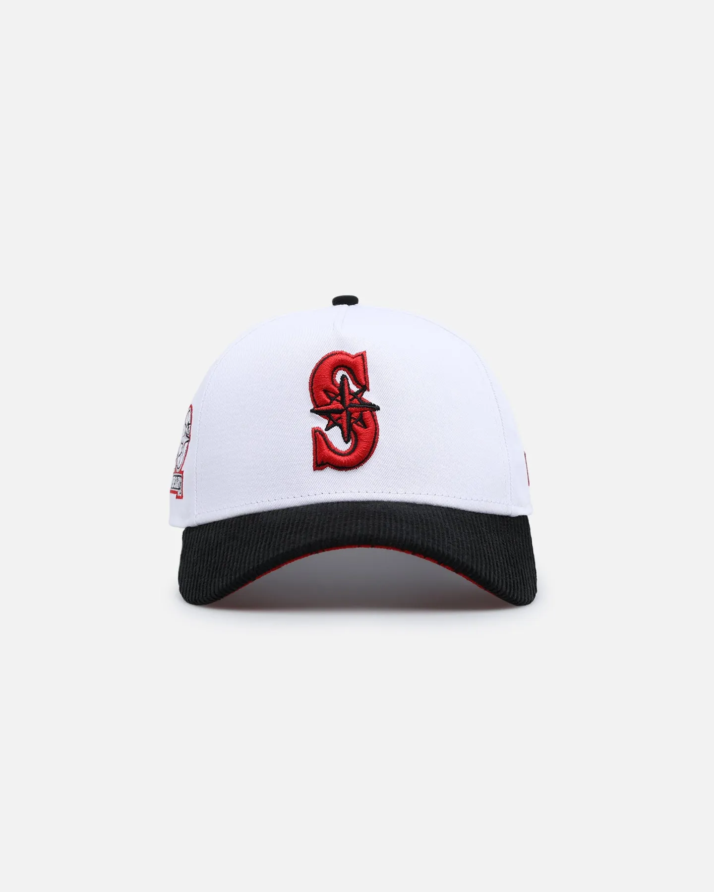 New Era Seattle Mariners 'Fire Red' 9FORTY A-Frame Snapback White/Black sold by Culture Kings