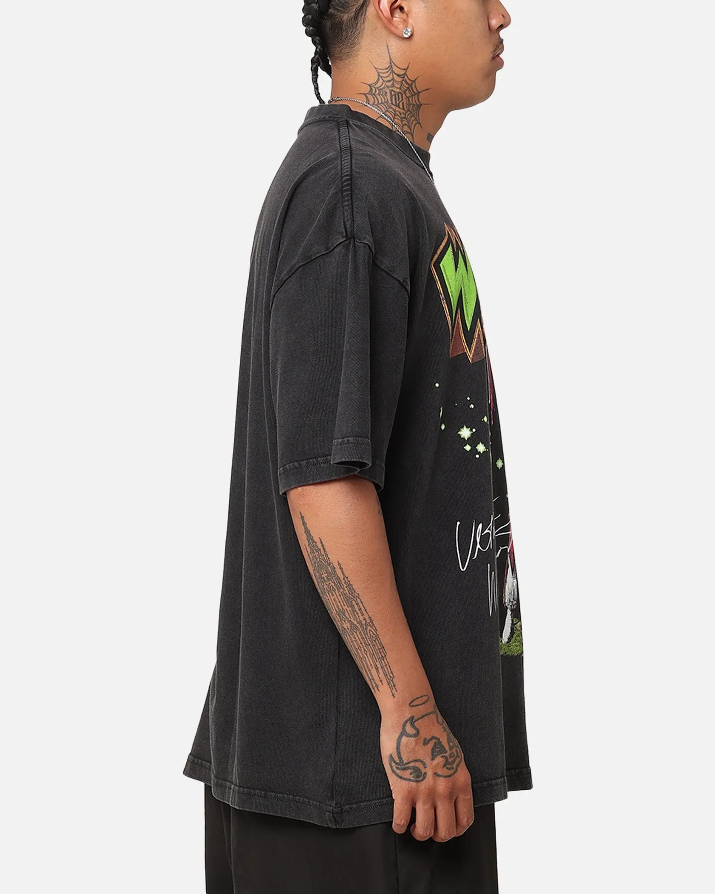 Culture Kings X WWE Ultimate Warrior Vintage T-Shirt Black Acidwash sold by Culture Kings product image thumbnail 4