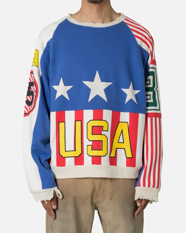 MNML Vintage USA Crewneck Red/White/Blue sold by Culture Kings