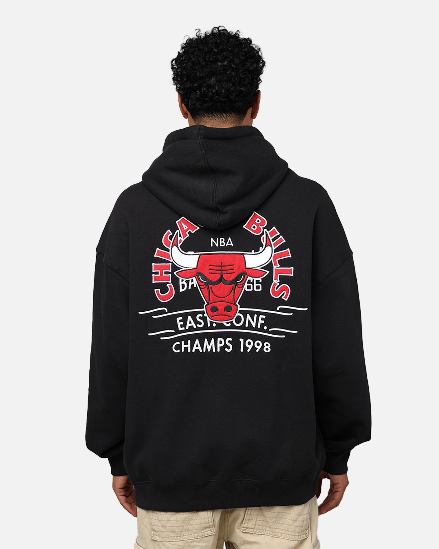 Mitchell & Ness Chicago Bulls Letterman Hoodie Black sold by Culture Kings product image thumbnail 5