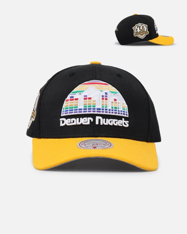 Mitchell & Ness Denver Nuggets "Enter The Dragon" Pro Crown Snapback Black/Ochre sold by Culture Kings