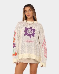 Loiter Flower Boi Knit Sweater Off White sold by Culture Kings