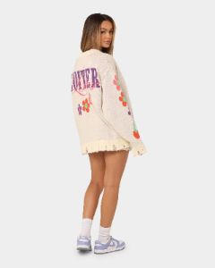 Loiter Flower Boi Knit Sweater Off White sold by Culture Kings