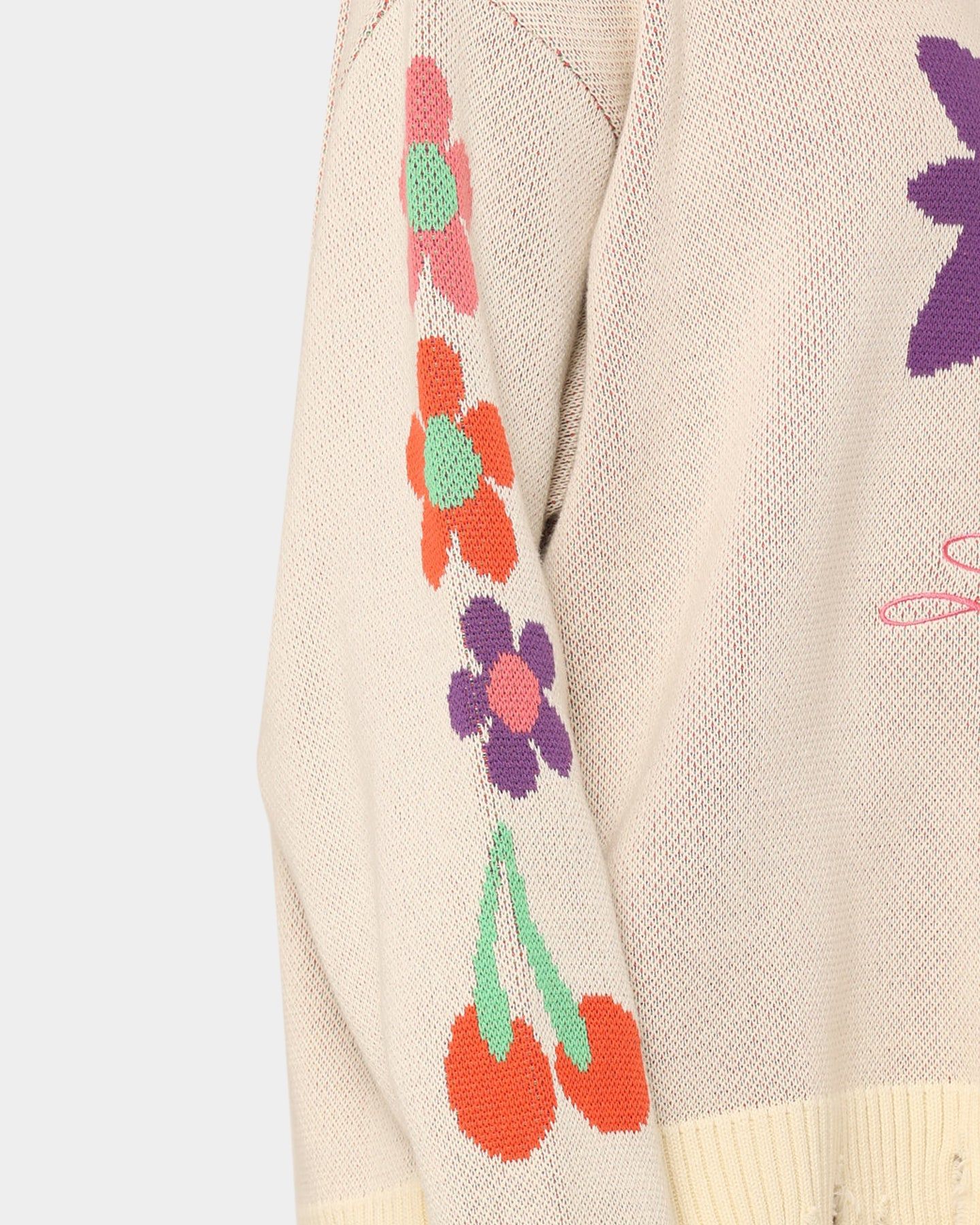 Loiter Flower Boi Knit Sweater Off White sold by Culture Kings product image thumbnail 9