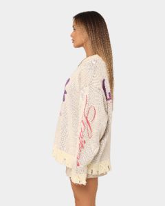 Loiter Flower Boi Knit Sweater Off White sold by Culture Kings