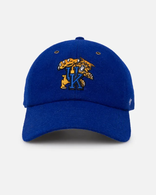 47 Brand Kentucky Wildcats Wooly 47 Clean Up Strapback Royal sold by Culture Kings