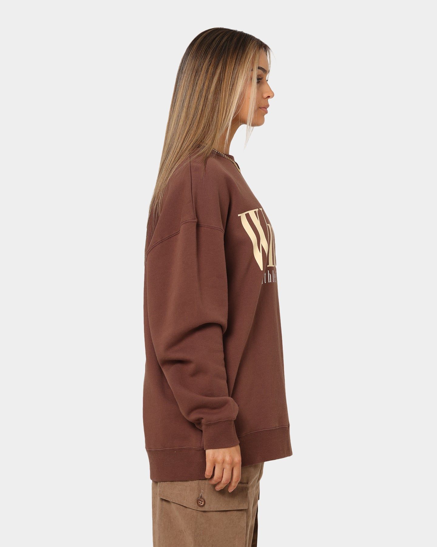 WNDRR Halo Crewneck Brown sold by Culture Kings product image thumbnail 5