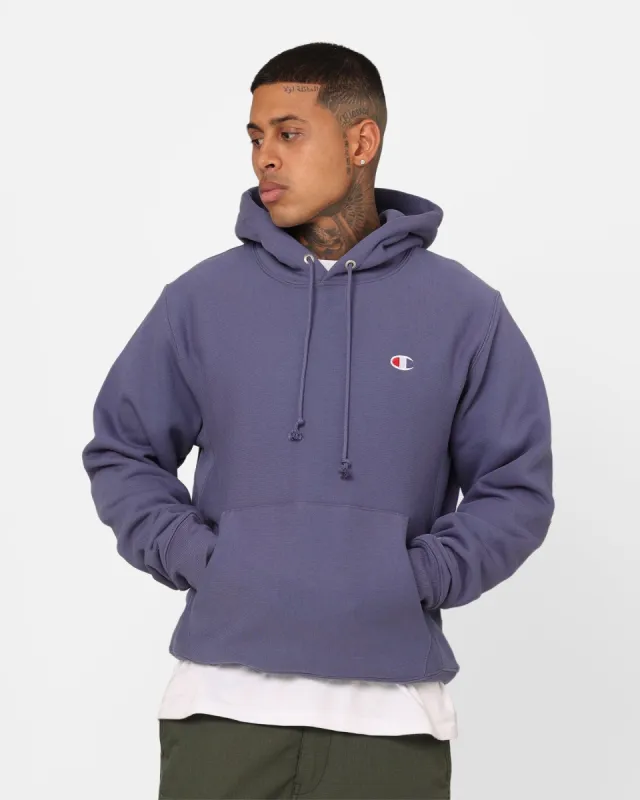 Champion Reverse Weave Small C Hoodie Dazed Blue sold by Culture Kings