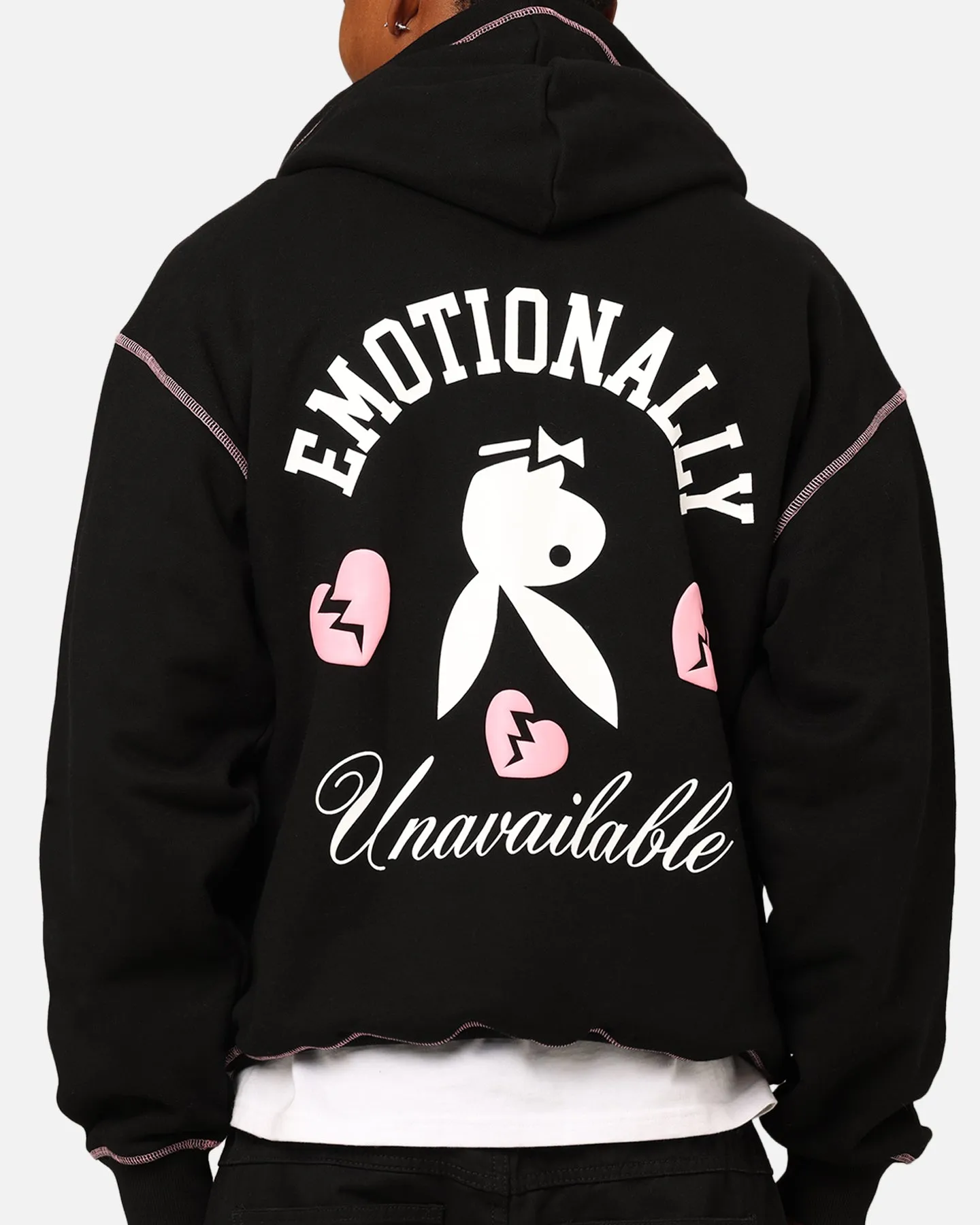 Playboy By Culture Kings Lover Boy Full Zip Hoodie Black sold by Culture Kings product image thumbnail 5