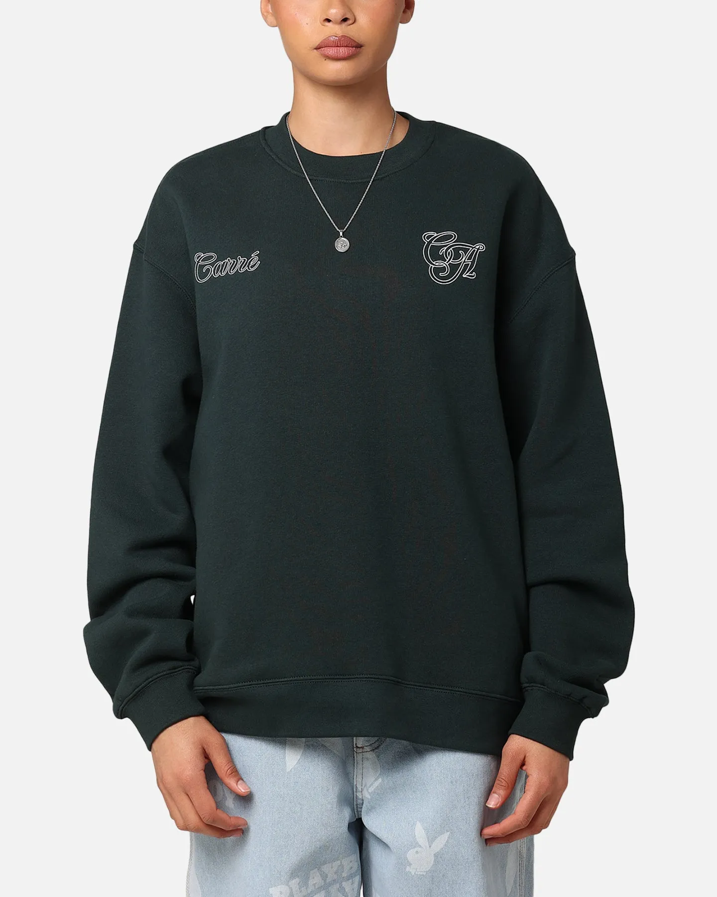 Carre C.A Monogram Crewneck Pine Green sold by Culture Kings product image thumbnail 2