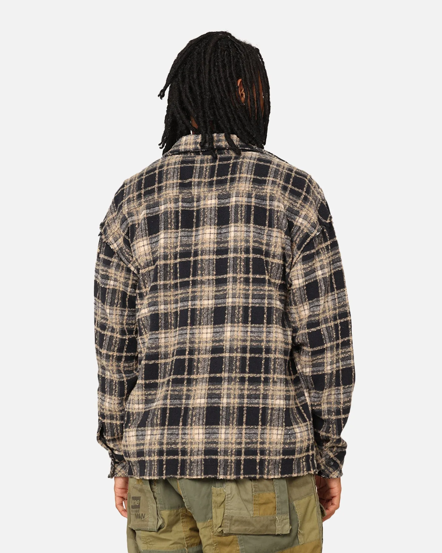 XXIII Distressed Flannel Jacket Navy/Cream sold by Culture Kings product image thumbnail 4