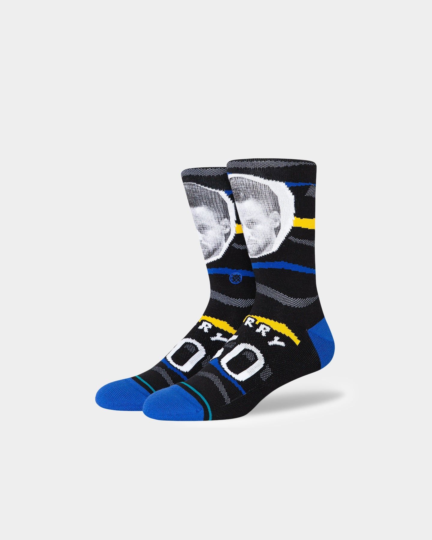 Stance X NBA Steph Curry Faxed Crew Socks Black sold by Culture Kings product image thumbnail 2