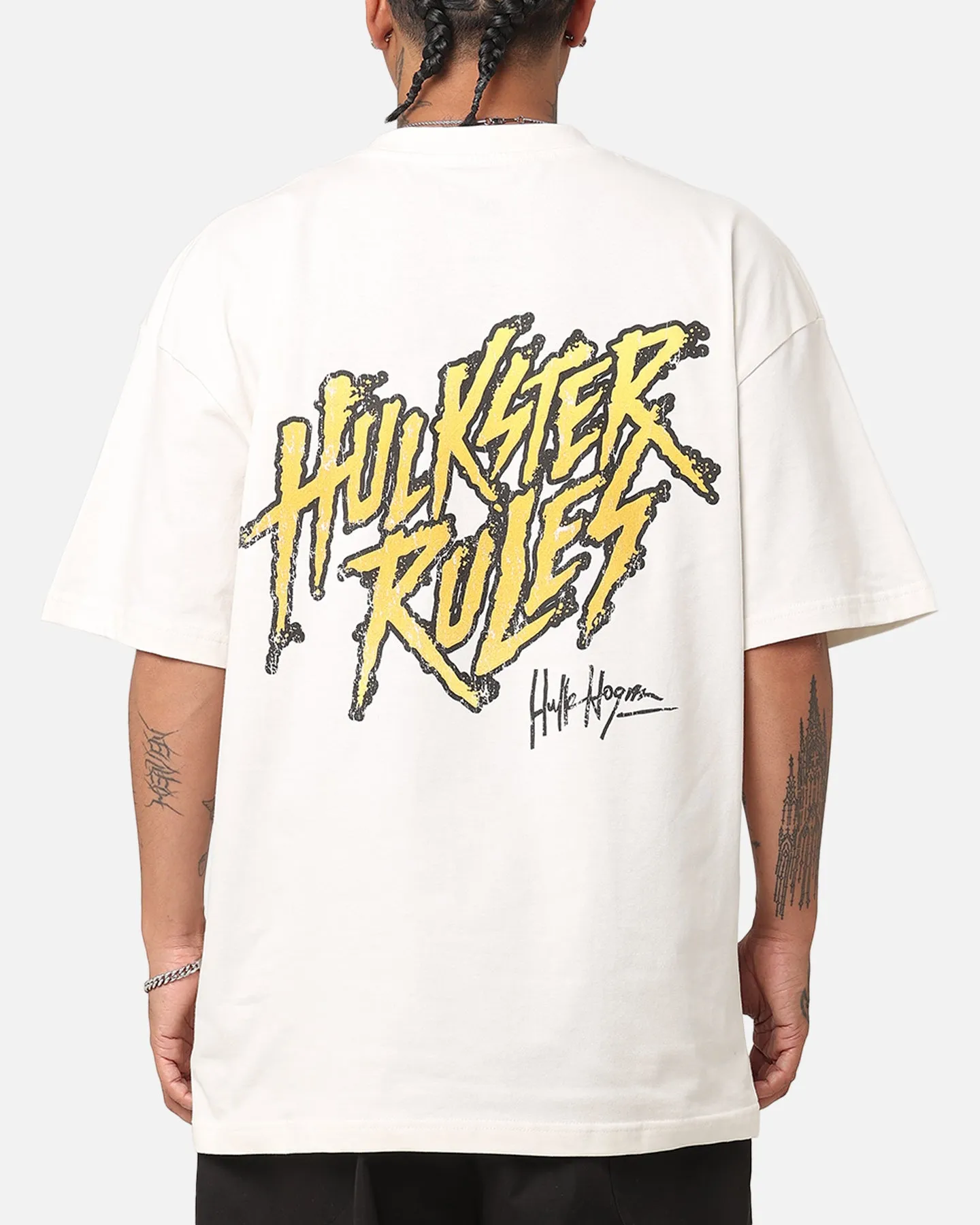 Culture Kings X WWE Hulk Hogan Hulkamania Vintage T-Shirt Off White sold by Culture Kings product image thumbnail 2