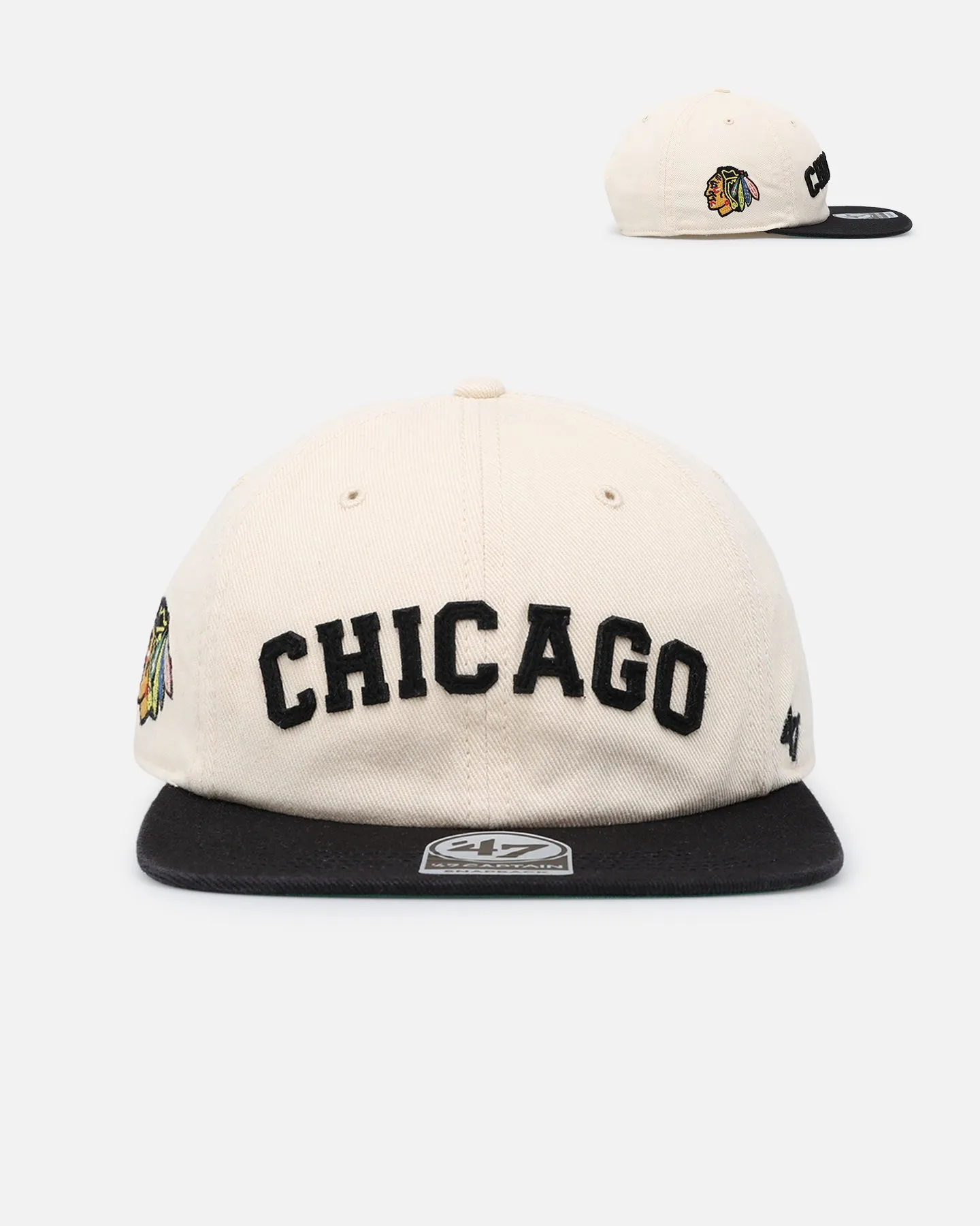 47 Brand Chicago Blackhawks 'Legacy 47 Captain RL' Club Legacy '47 Captain Snapback Natural sold by Culture Kings