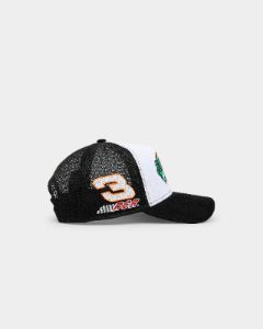 New Era X Nascar 9FORTY A-Frame Trucker Snapback Black/White sold by Culture Kings