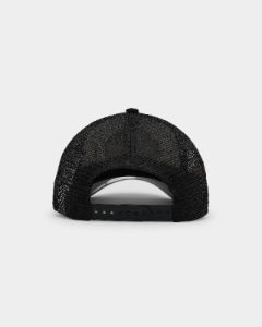 New Era X Nascar 9FORTY A-Frame Trucker Snapback Black/White sold by Culture Kings
