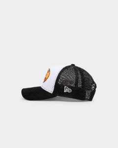 New Era X Nascar 9FORTY A-Frame Trucker Snapback Black/White sold by Culture Kings