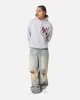 Majestic Athletic New York Yankees Wordmark Arch Hoodie Grey sold by Culture Kings