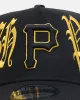New Era Pittsburgh Pirates 'Goth Script' 9FORTY A-Frame Snapback Black/Gold sold by Culture Kings