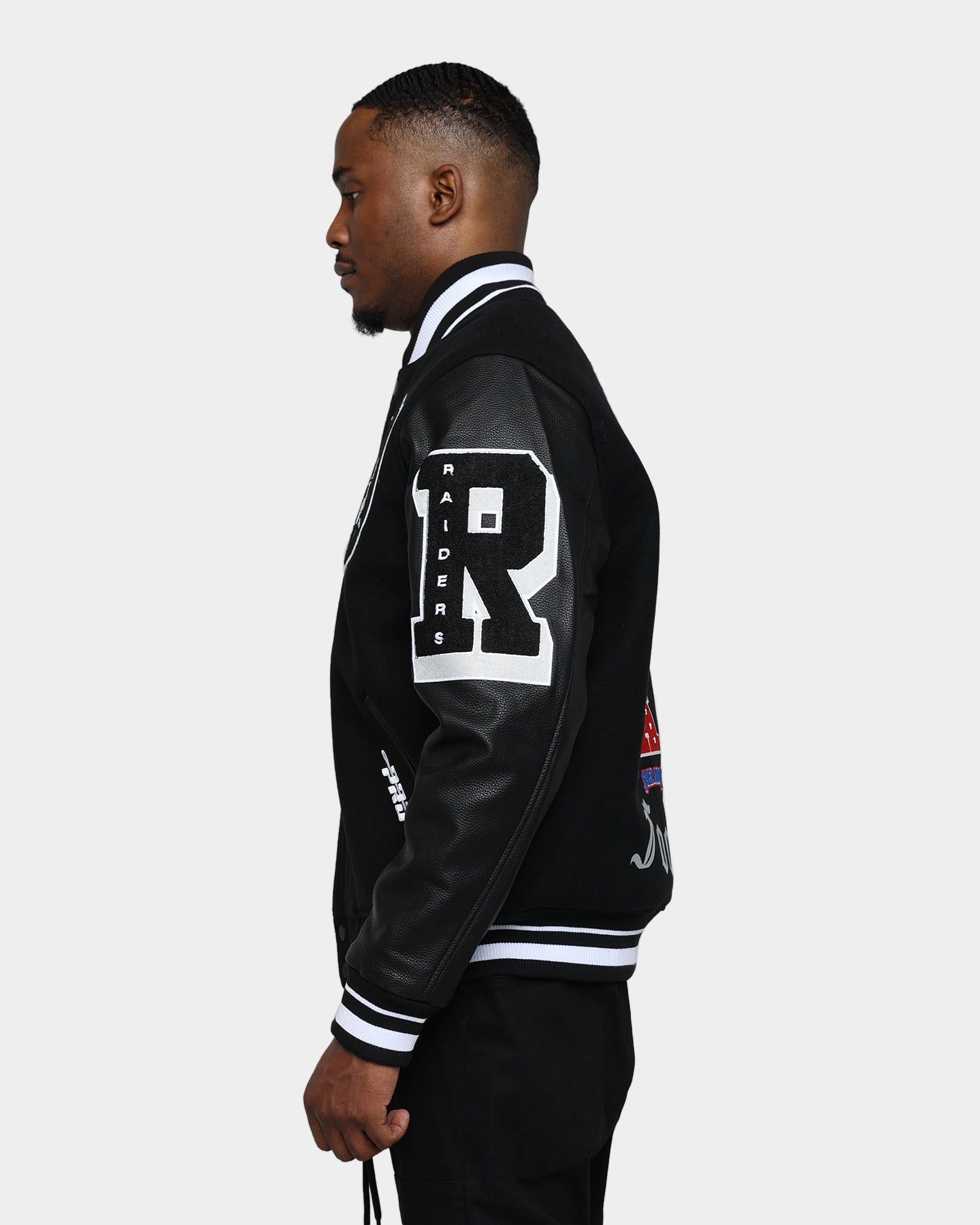Pro Standard Las Vegas Raiders Old English Varsity Jacket Black sold by Culture Kings product image thumbnail 7
