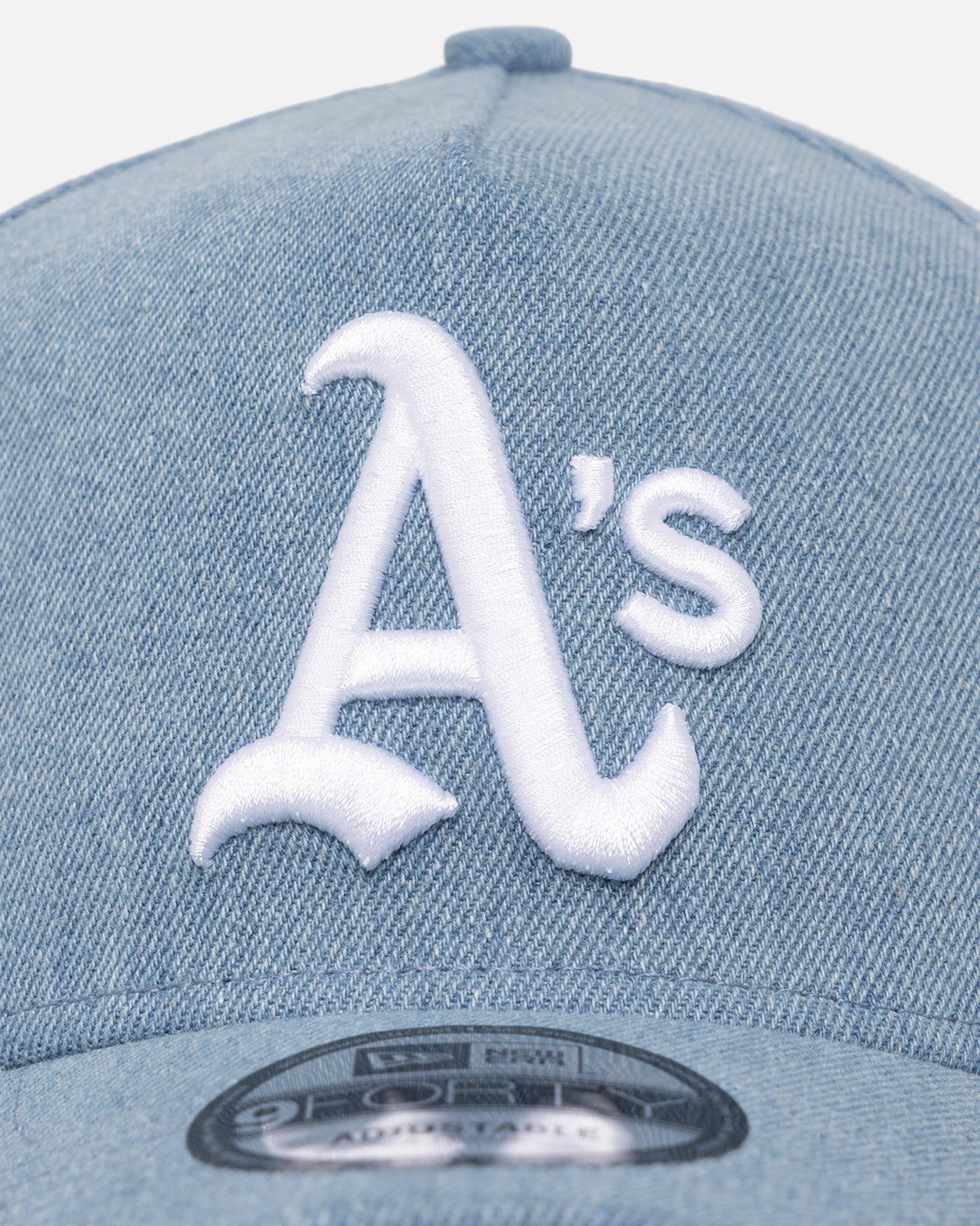 New Era Oakland Athletics 'Denim White' 9FORTY A-Frame Snapback Denim/Wheat/White sold by Culture Kings product image thumbnail 5