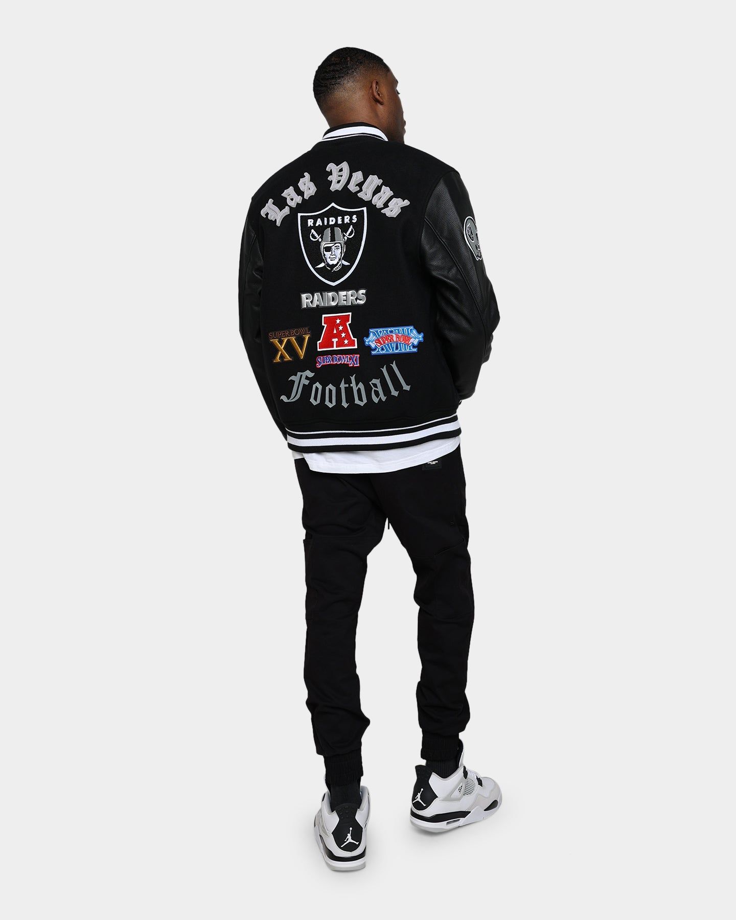 Pro Standard Las Vegas Raiders Old English Varsity Jacket Black sold by Culture Kings product image thumbnail 3