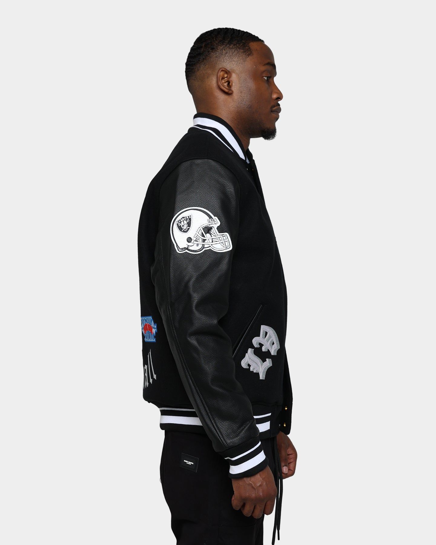 Pro Standard Las Vegas Raiders Old English Varsity Jacket Black sold by Culture Kings product image thumbnail 6