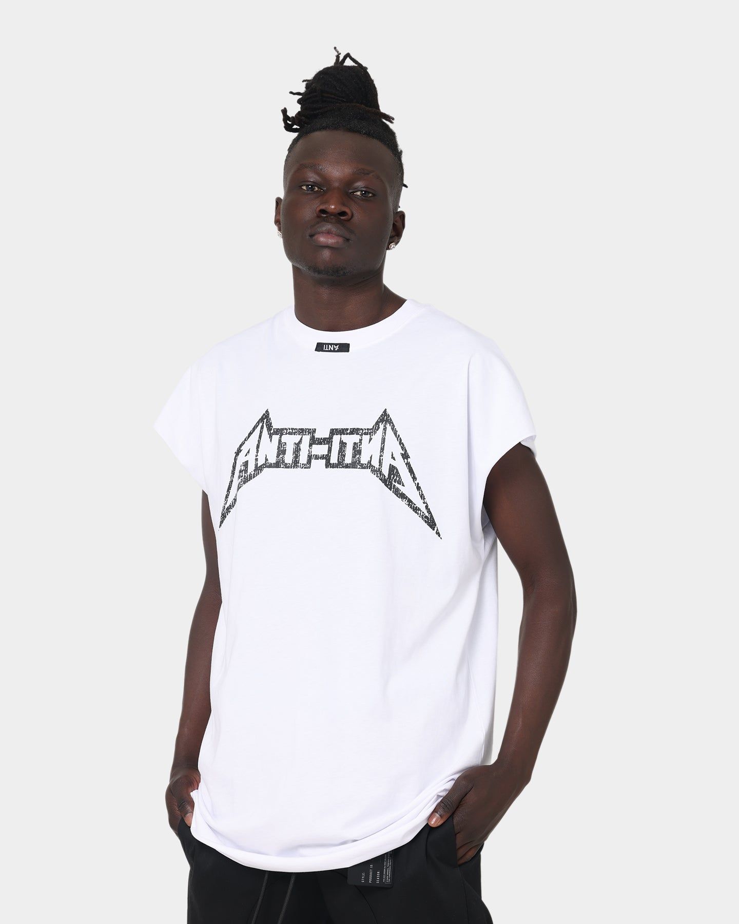 The Anti Order Heavy Metal Bat T-Shirt White/Black sold by Culture Kings