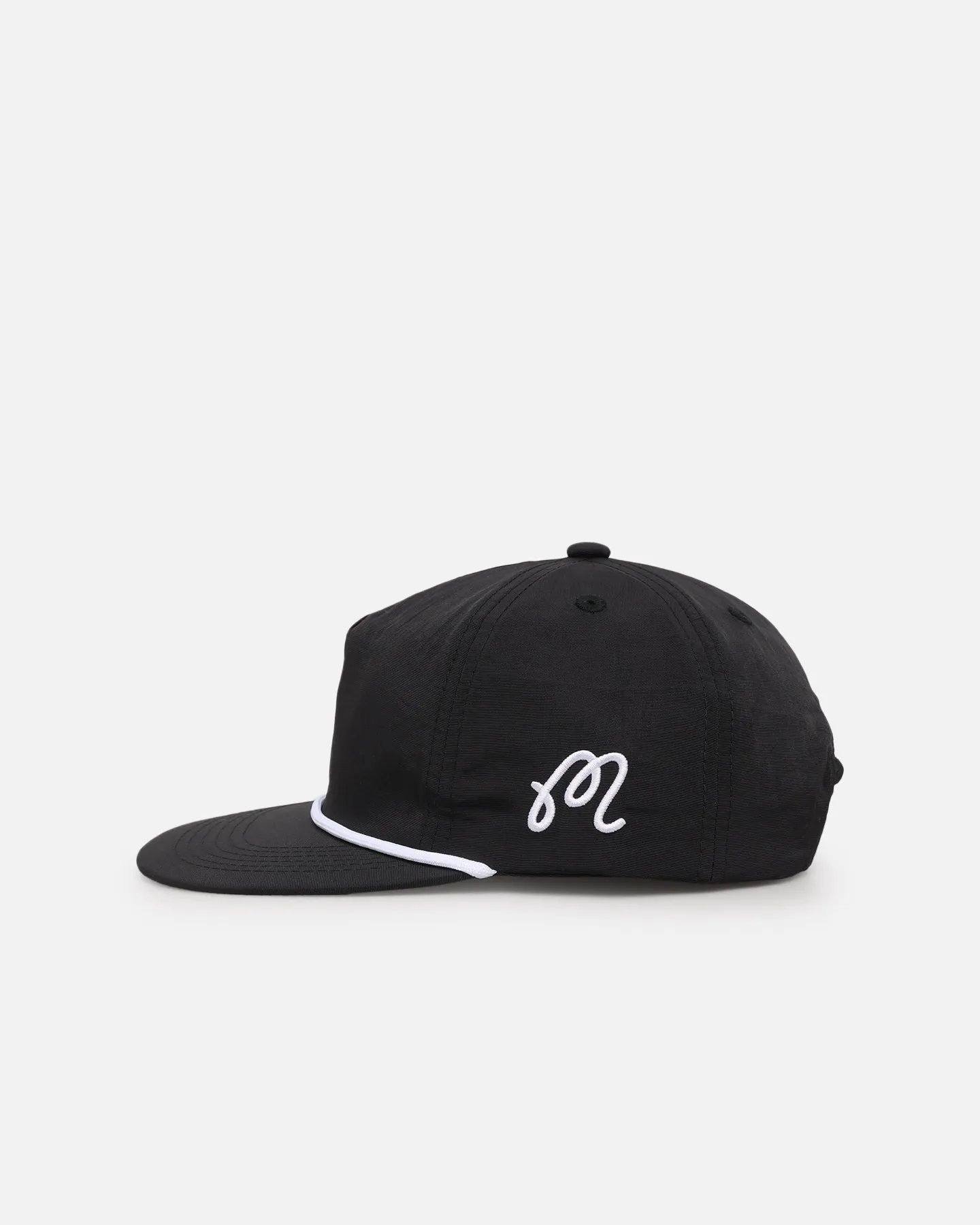 Malbon Nylon Structured Rope Snapback Black/White sold by Culture Kings product image thumbnail 4