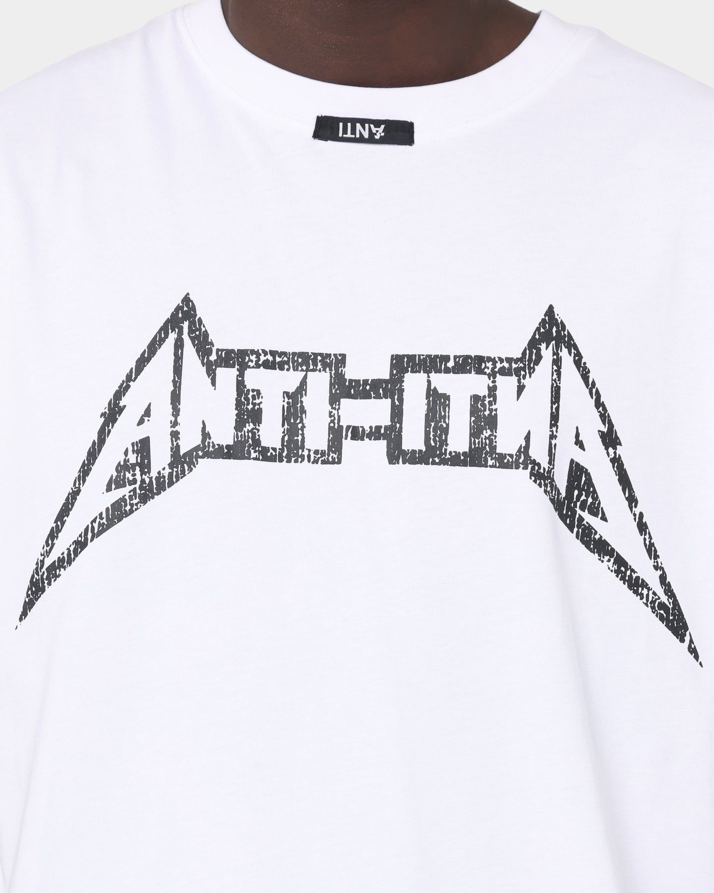 The Anti Order Heavy Metal Bat T-Shirt White/Black sold by Culture Kings product image thumbnail 3