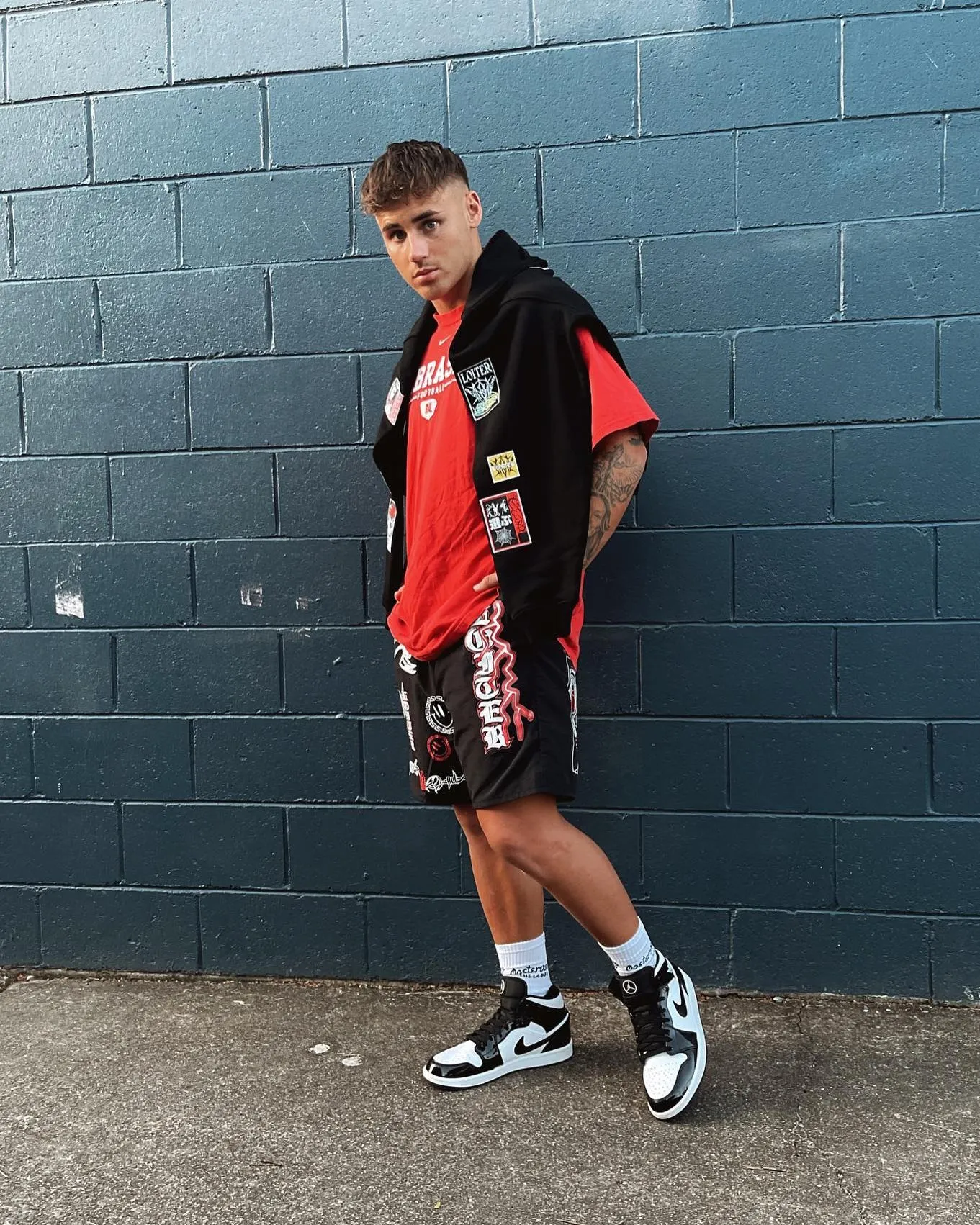 Loiter Hydra Shorts Black/Red sold by Culture Kings product image thumbnail 2