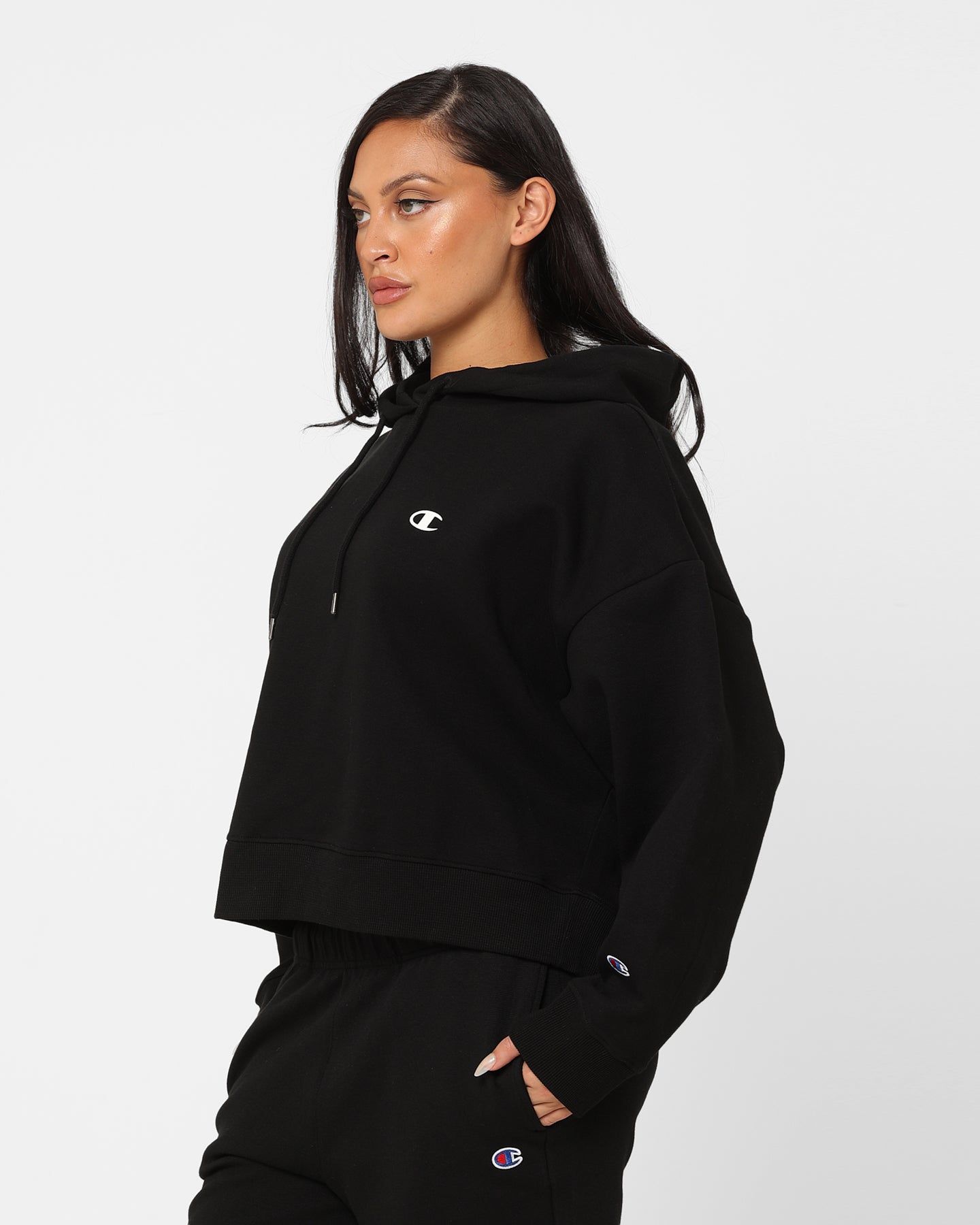 Champion Women's Rochester Base Hoodie Black sold by Culture Kings product image thumbnail 6
